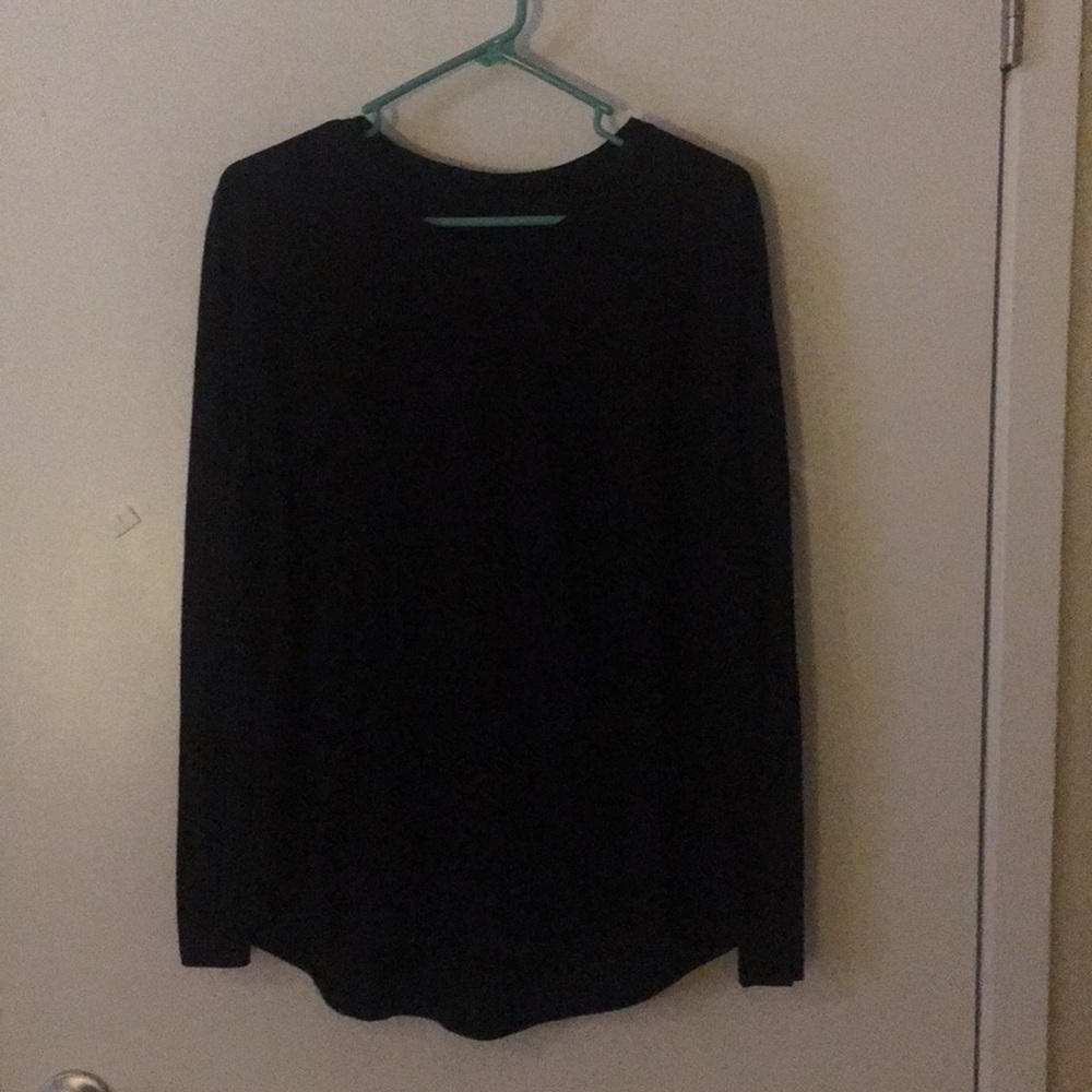 Sheer black top